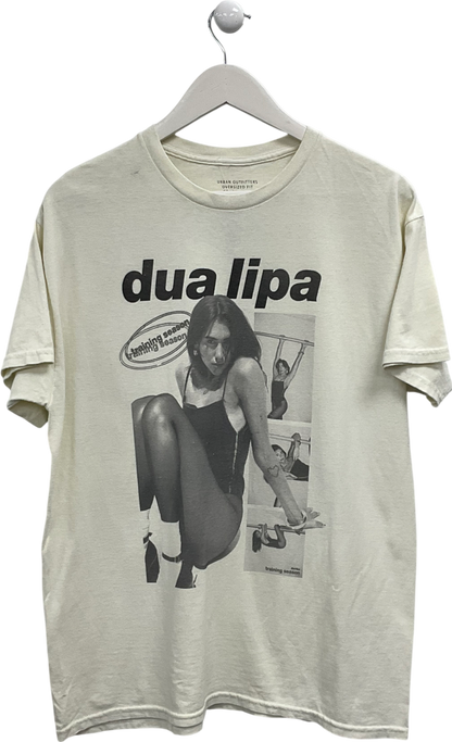 Urban Outfitters Cream Dua Lipa T-shirt UK S