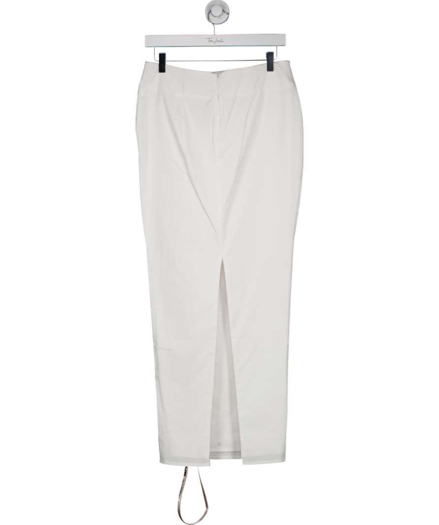 House of CB White Eden Cotton Maxi Skirt UK S