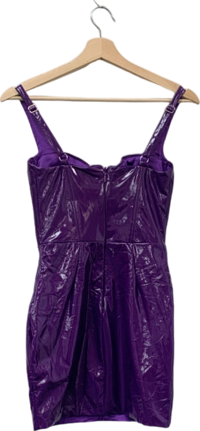 Oh Polly Purple Bodycon Dress UK 6