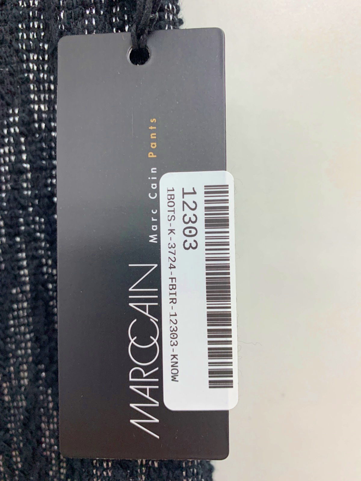 Marccain Black/White Jacquard Trousers UK 12