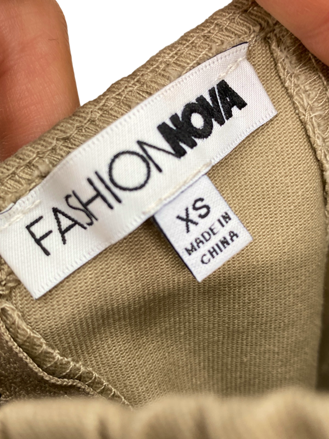 Fashion Nova Beige Buckle Front Bustier Top UK 6