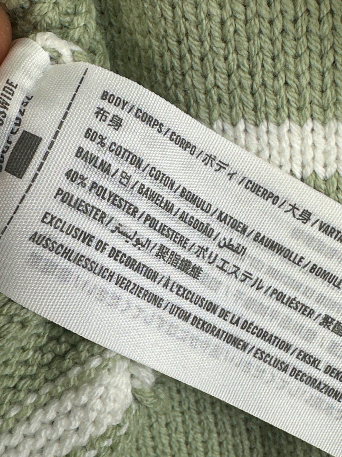 Hollister Green Striped Sweater UK XS