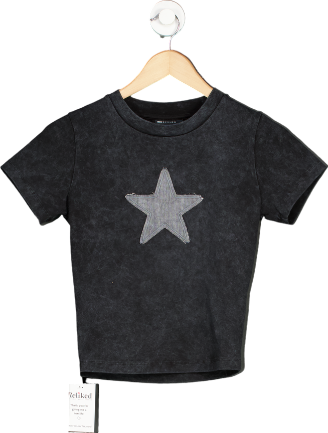 ASOS Design Black Acid Wash T-Shirt XS