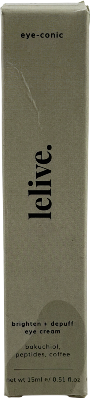 LELIVE Eye-conic | Brighten + Depuff Eye Cream 15ml