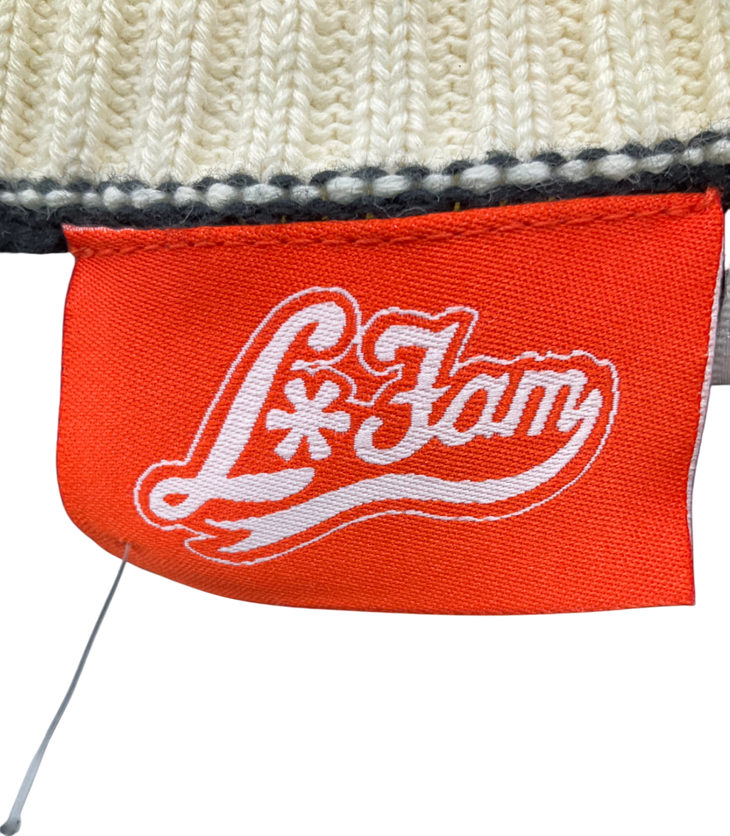 La Fam Black Stitched F Cardigan UK XL