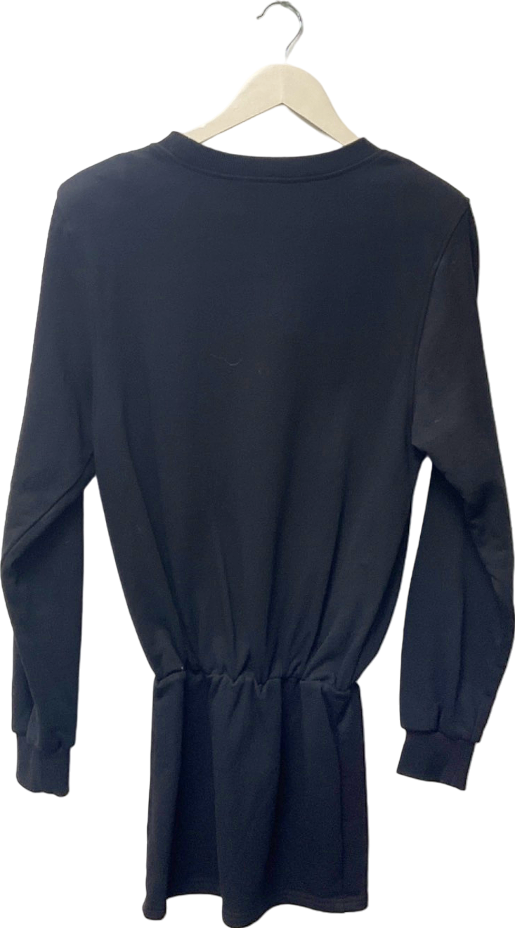 Noughts & Kisses Black Long Sleeve Dress UK S