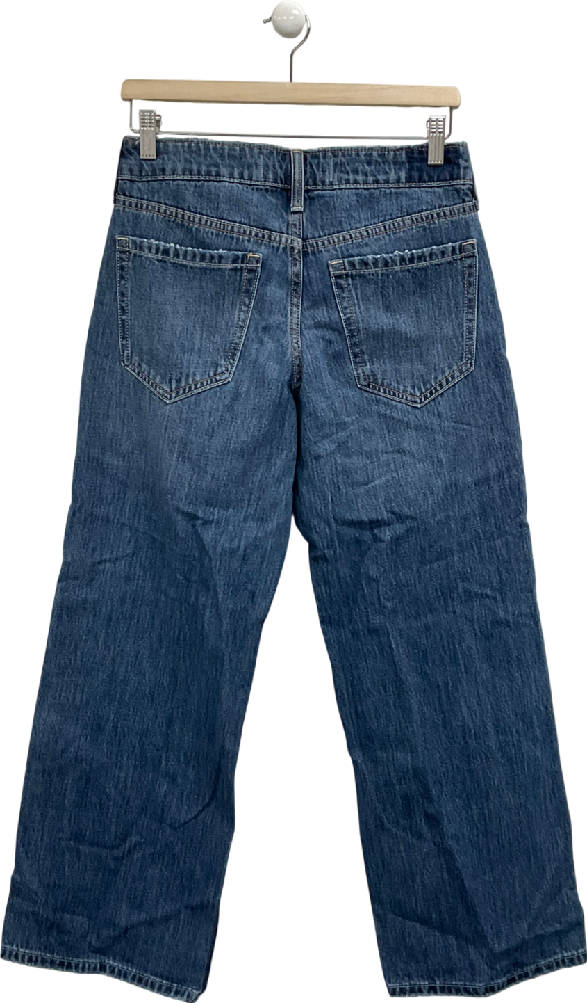 Hollister Blue Low Rise Baggy Jeans - Short Length W26