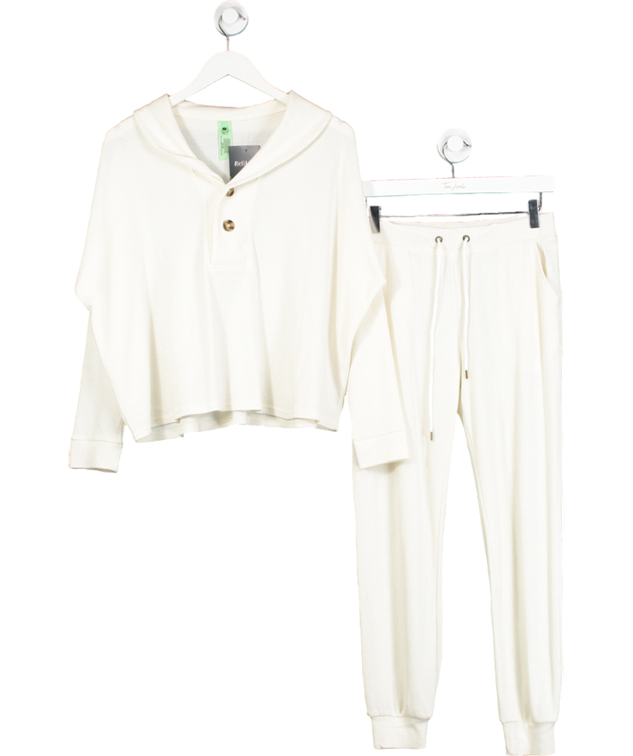 Honeydew Cream Waffle Lounge Set UK XS