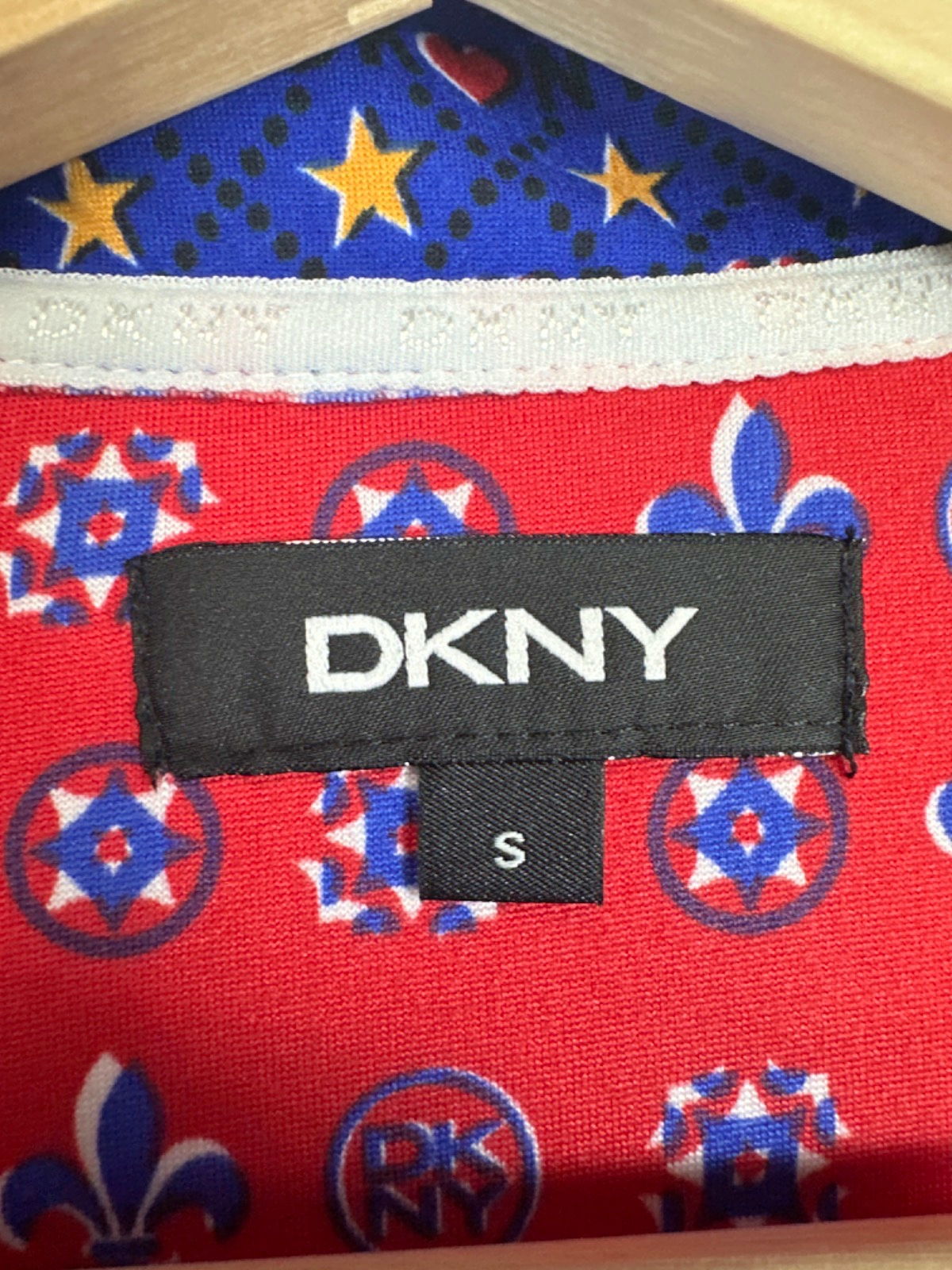 DKNY Red Patterned Pyjama Set UK S