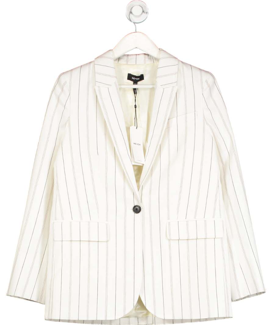 ME + EM Cream The Useful Multi Stripe Blazer UK 8