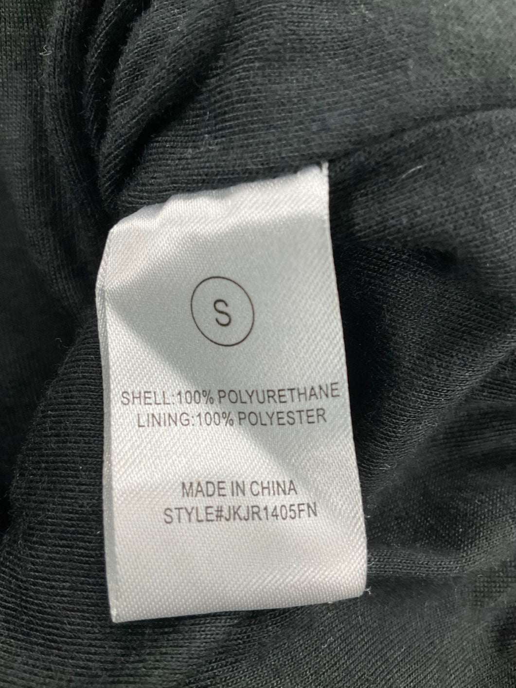 Fashion Nova Black Cropped Faux Leather Hooded Jacket UK S