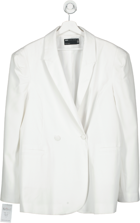 ASOS White Curve Tailored Blazer UK 22