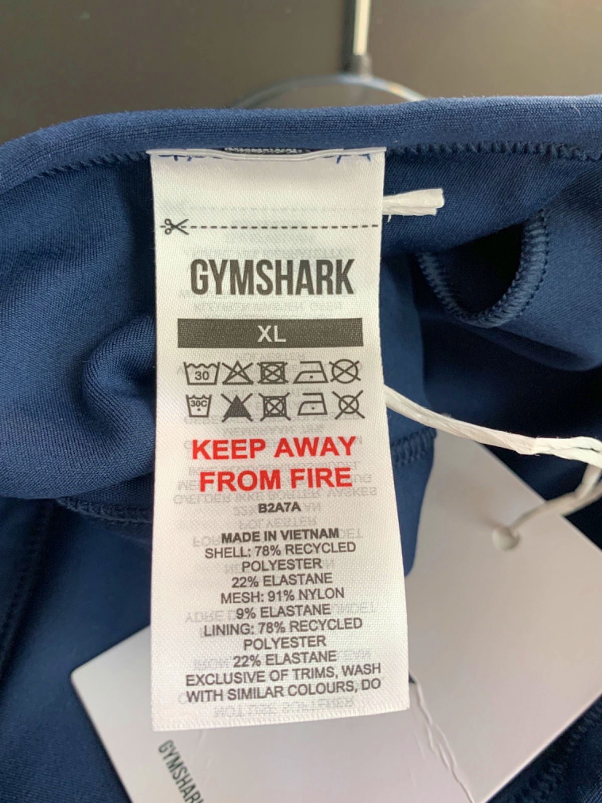 Gymshark Blue Sports Bra UK XL