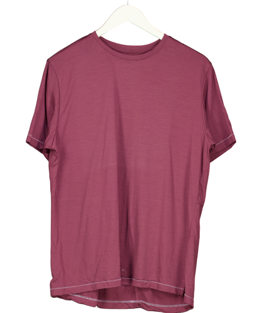 Torsa Purple Otis Merino Wool T Shirt UK M