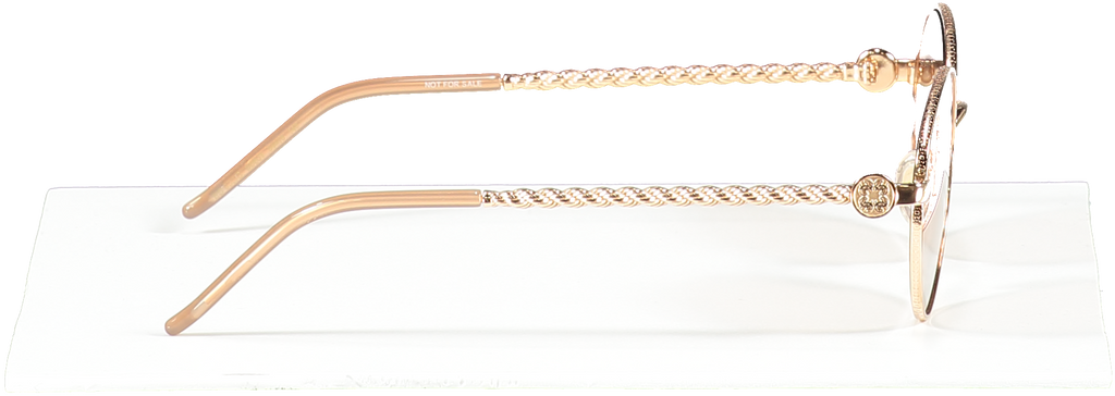 ellie saab Metallic Rose Gold Sunglasses