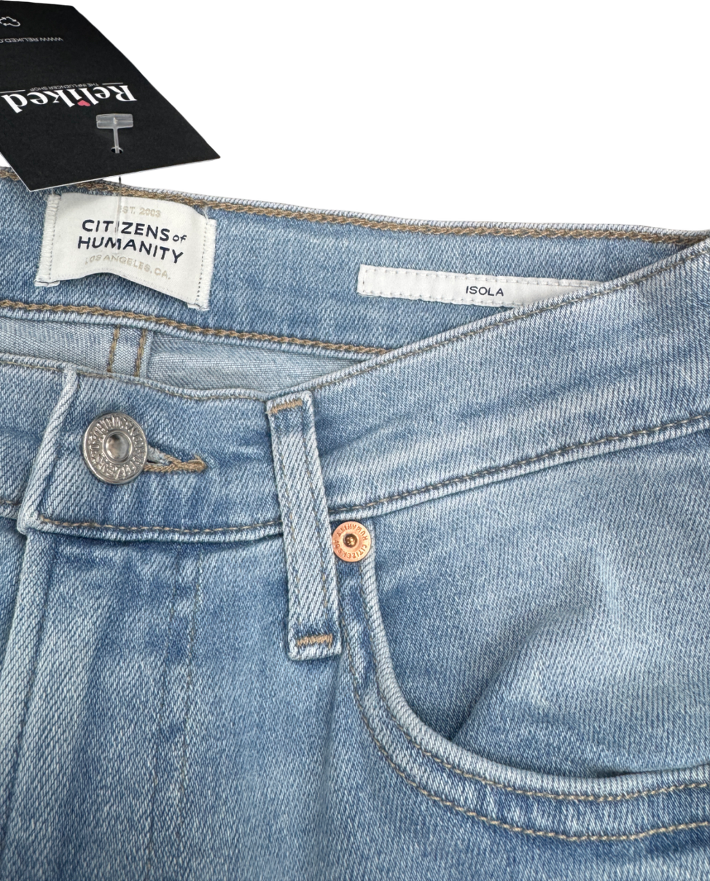 Citizens of Humanity Light Blue Isola Slim Crop W24