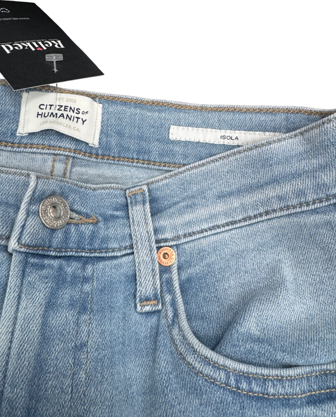 Citizens of Humanity Light Blue Isola Slim Crop W24