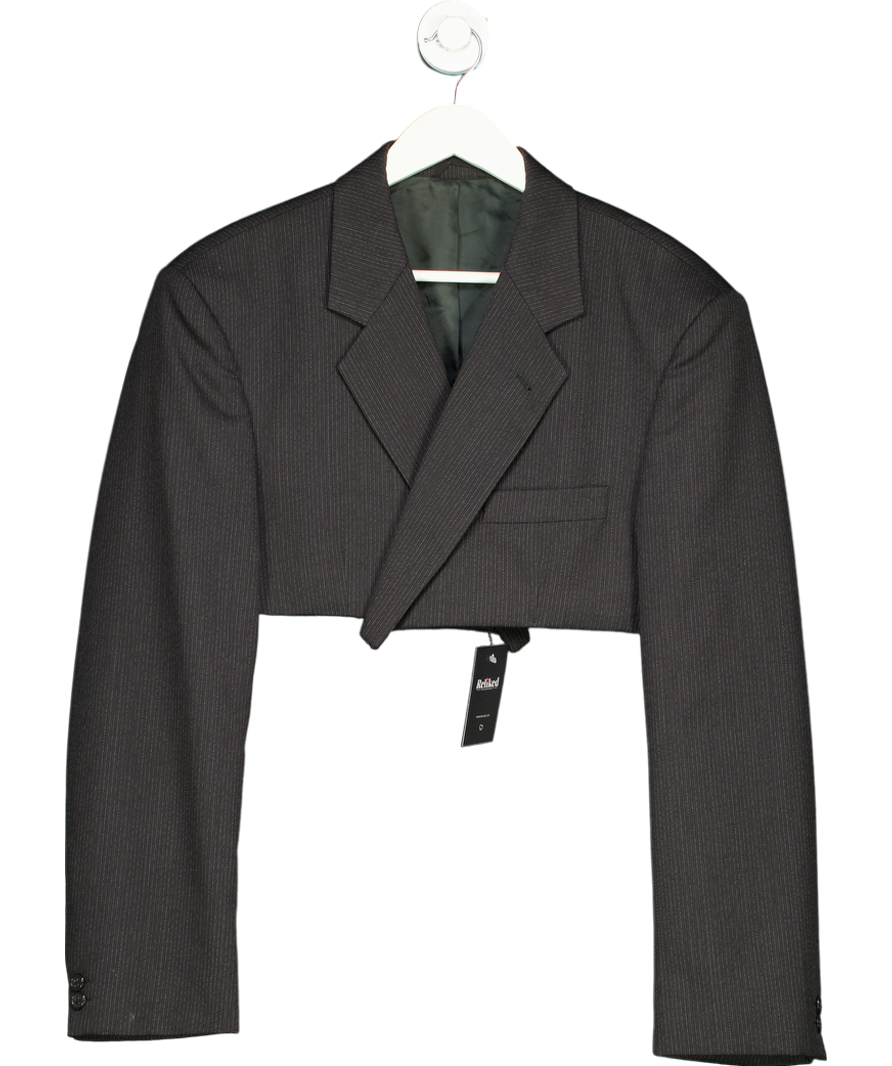 Black Cropped Blazer UK S