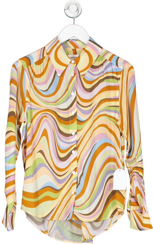 Song of Style Multicoloured Paley Abstract Print Blouse UK XS