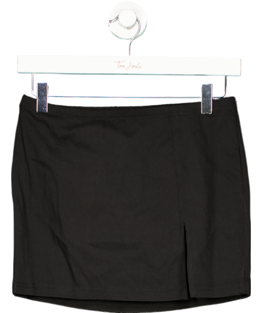 Black Stretch Mini Skirt UK M