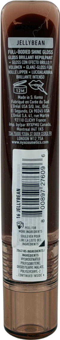 NYX Jelly Job, Full-bodied Shine Gloss, Lip-smoothing Shine Jellybean 7.5ml