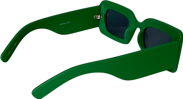 jeepers peepers Chunky Rectangle Frames In Green One Size
