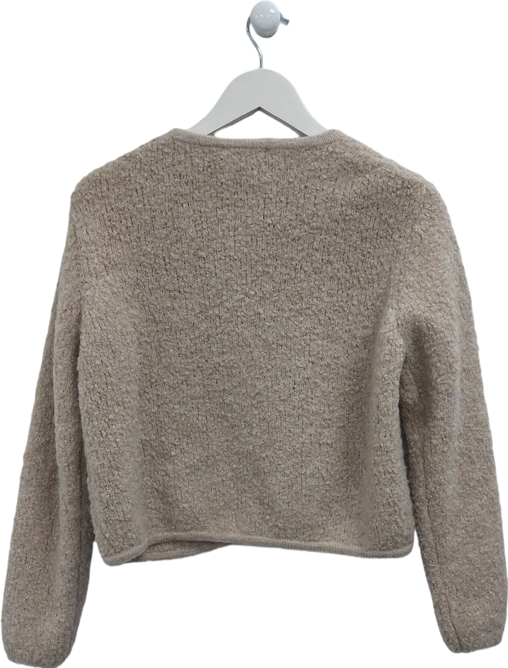 Rosaé Beige Bouclé Cardigan UK 10