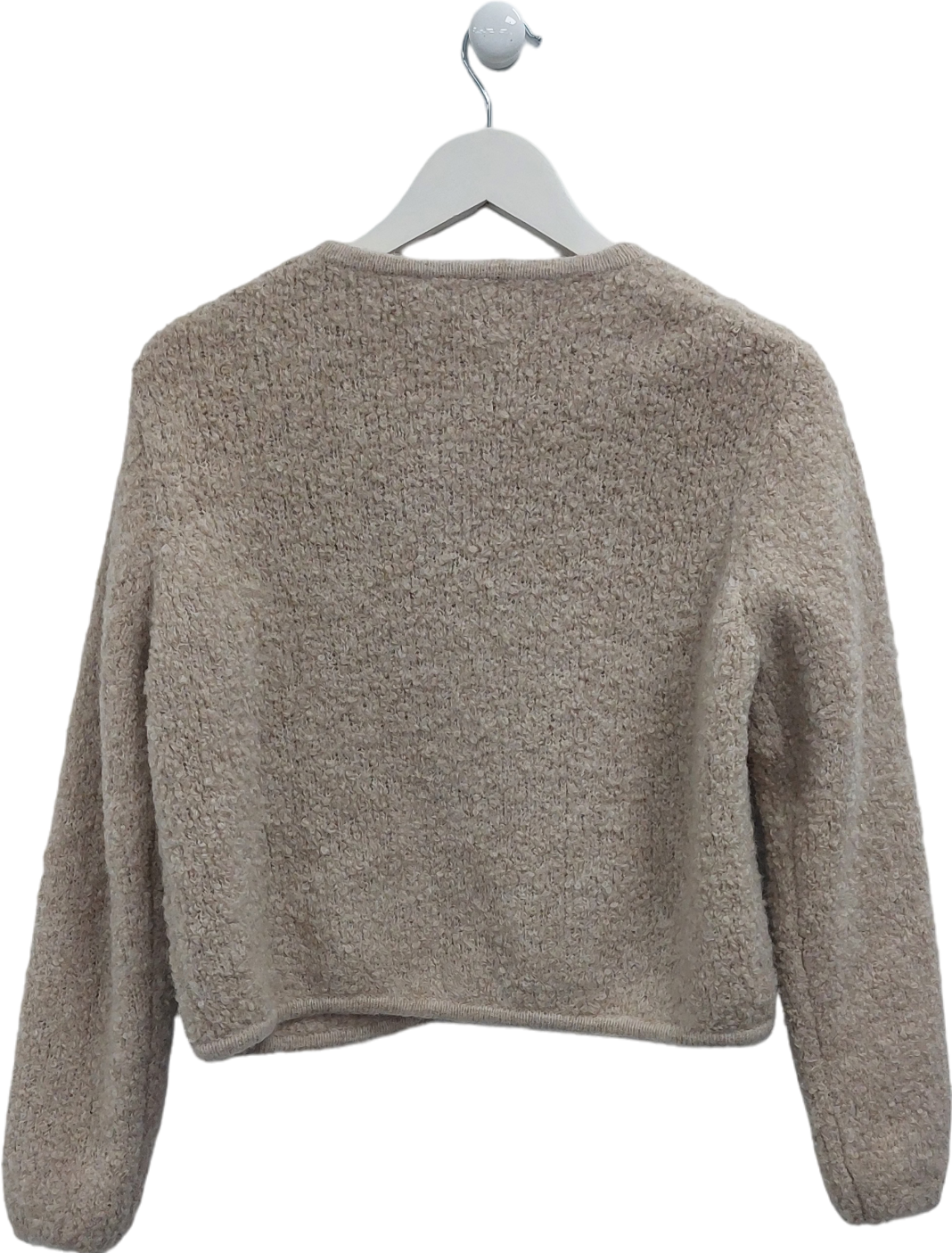Rosaé Beige Bouclé Cardigan UK 10
