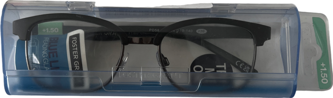 foster grant Oak Lenses Reading Glasses Black +1.5