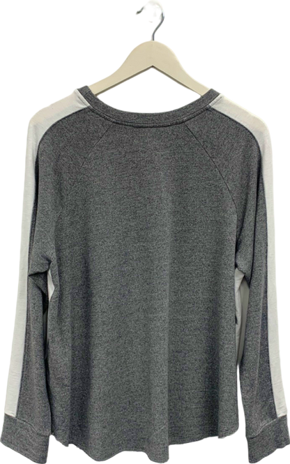 Sundry Grey Long Sleeve Top UK M