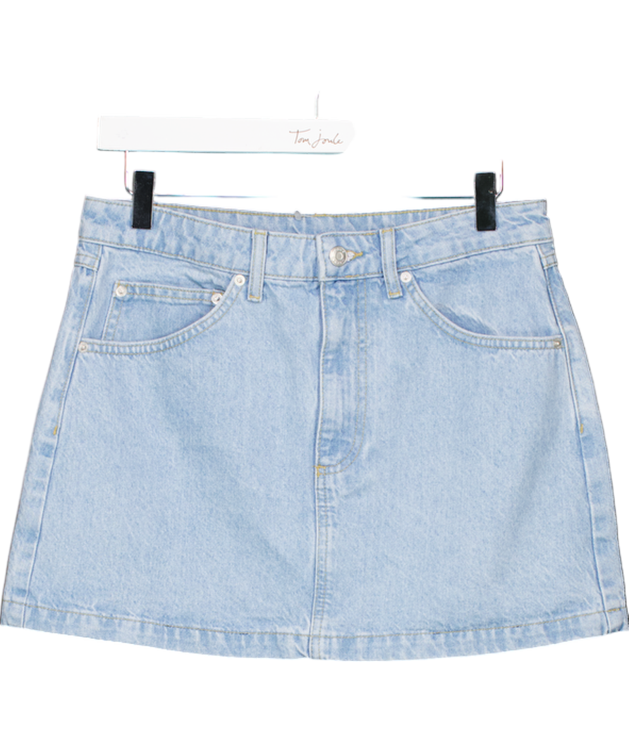 ASOS Light Blue Wash Denim Mini Skirt UK 10