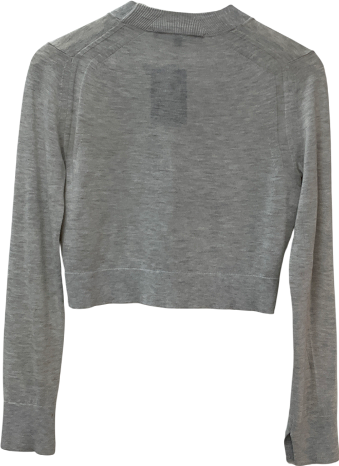 French Connection Grey Millia Vhari Cardigan UK XS