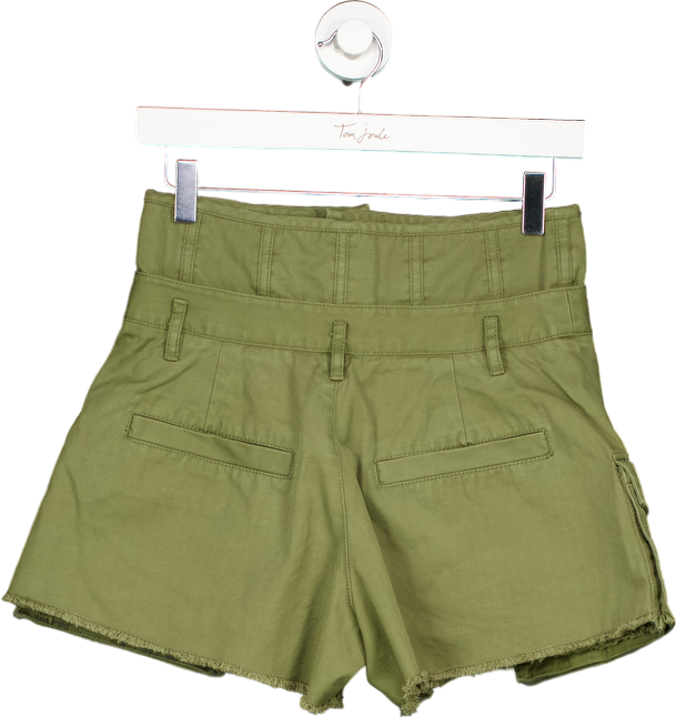 Tantrum Olive Green High-Waisted Cargo Shorts UK 10