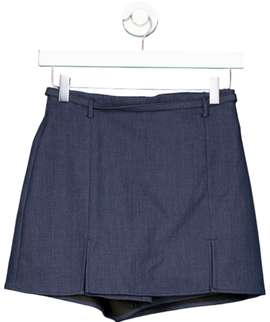 ZARA Blue Belted Skort UK XS