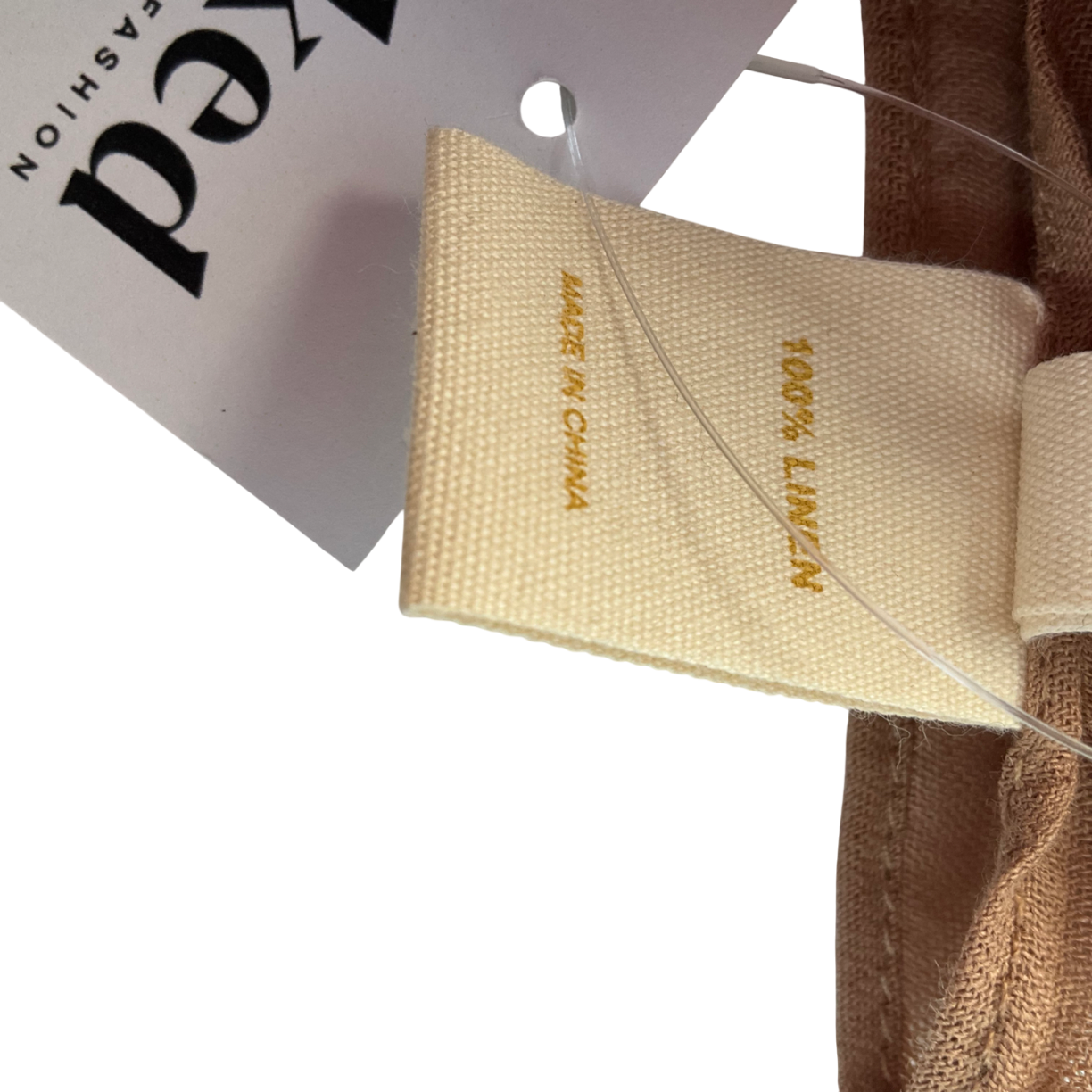 Monday Swimwear Nude St. Tropez Sarong - Husk Crinkle Linen One Size