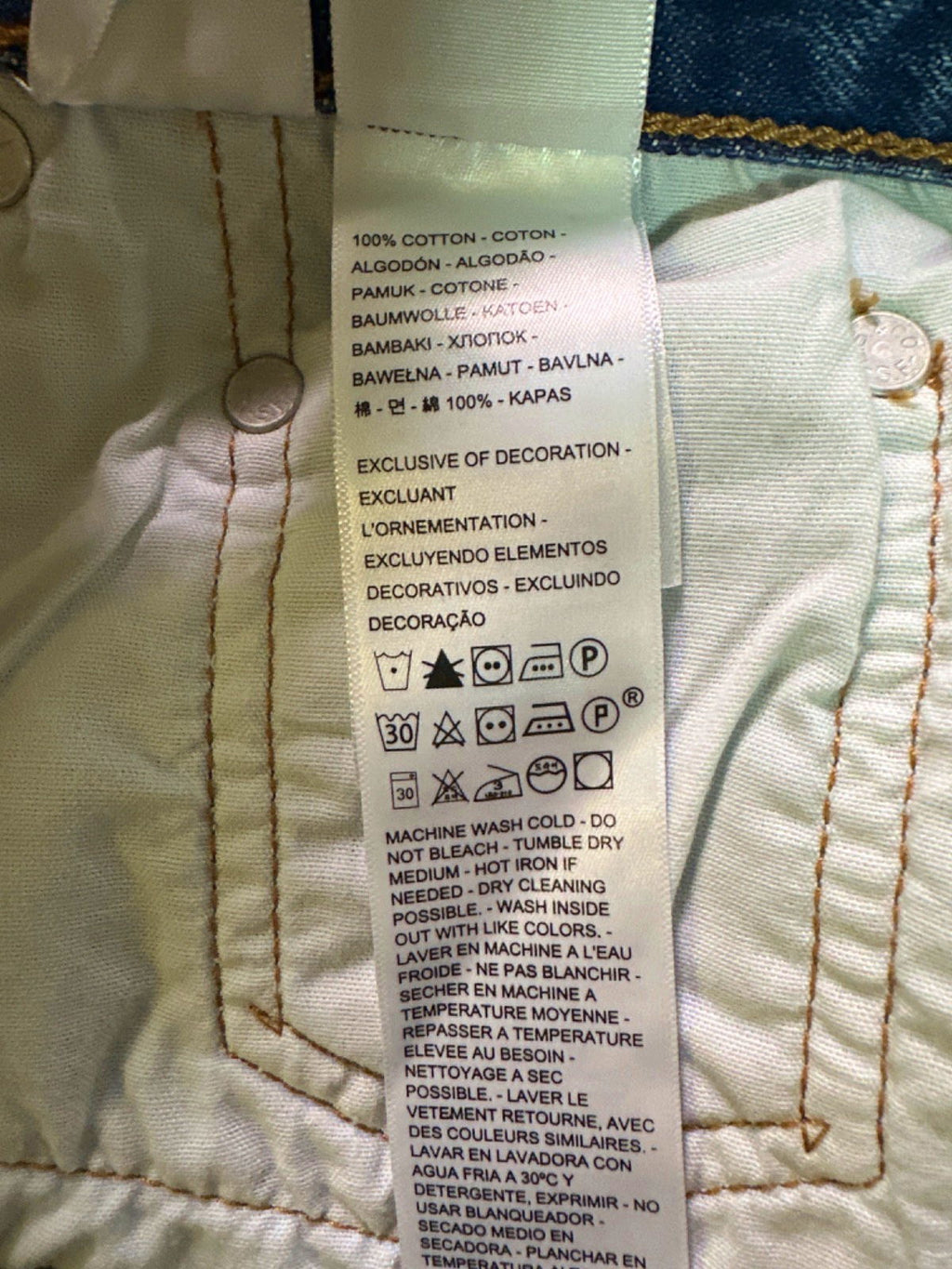 Levi's Blue 501 Original Shorts W 26