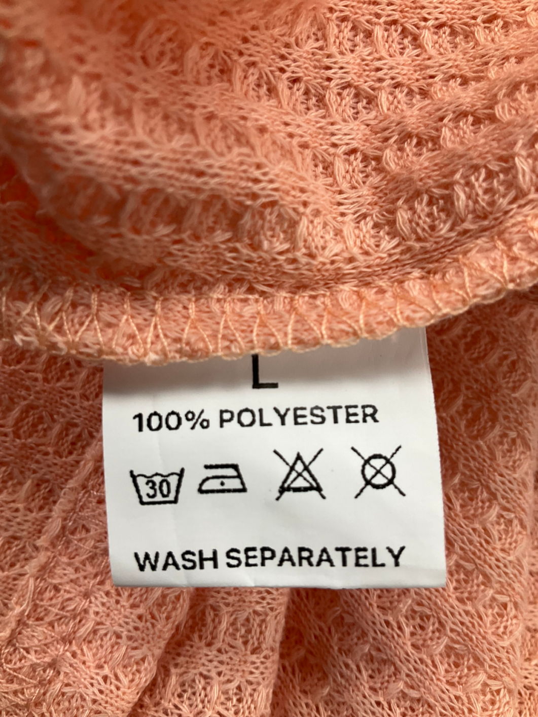 Orange Textured Loose Tee UK L