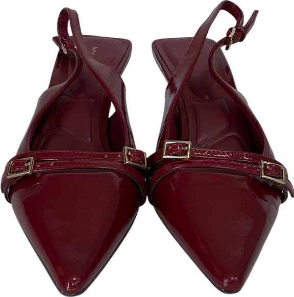 lefties Red High Heels With Buckles UK 6 EU 39 👠