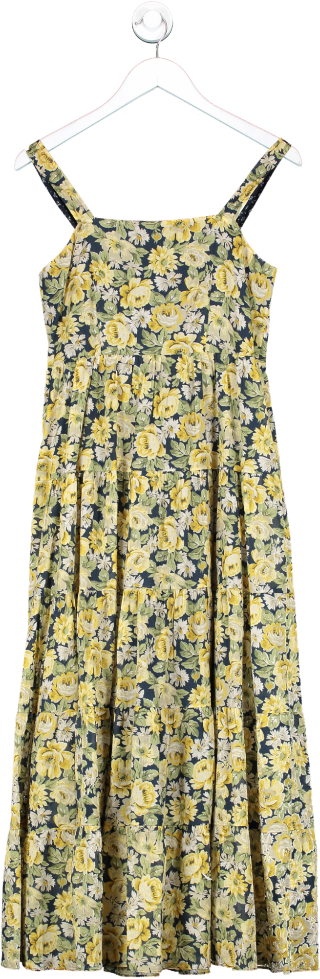 La Vie / Rebecca Taylor Yellow Serena Fleur Tank Dress UK 8