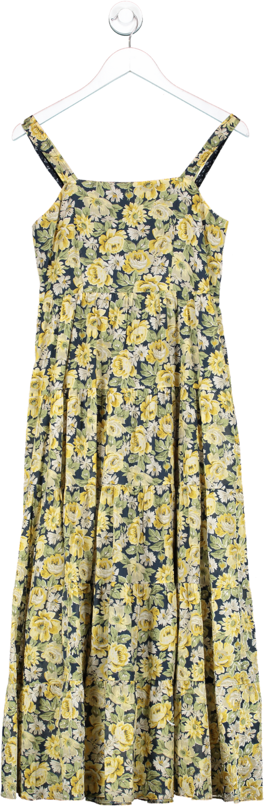 La Vie / Rebecca Taylor Yellow Serena Fleur Tank Dress UK 8