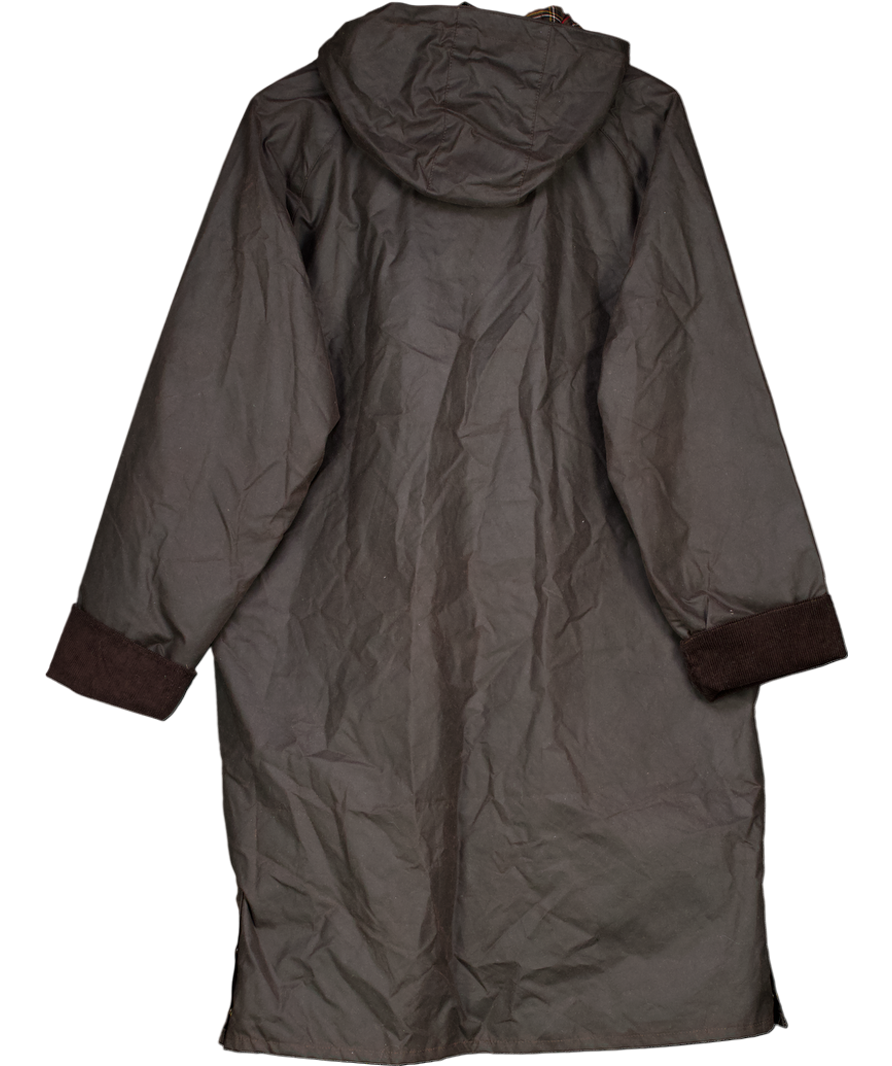 Celtic & Co Brown Waxed Overcoat UK 16