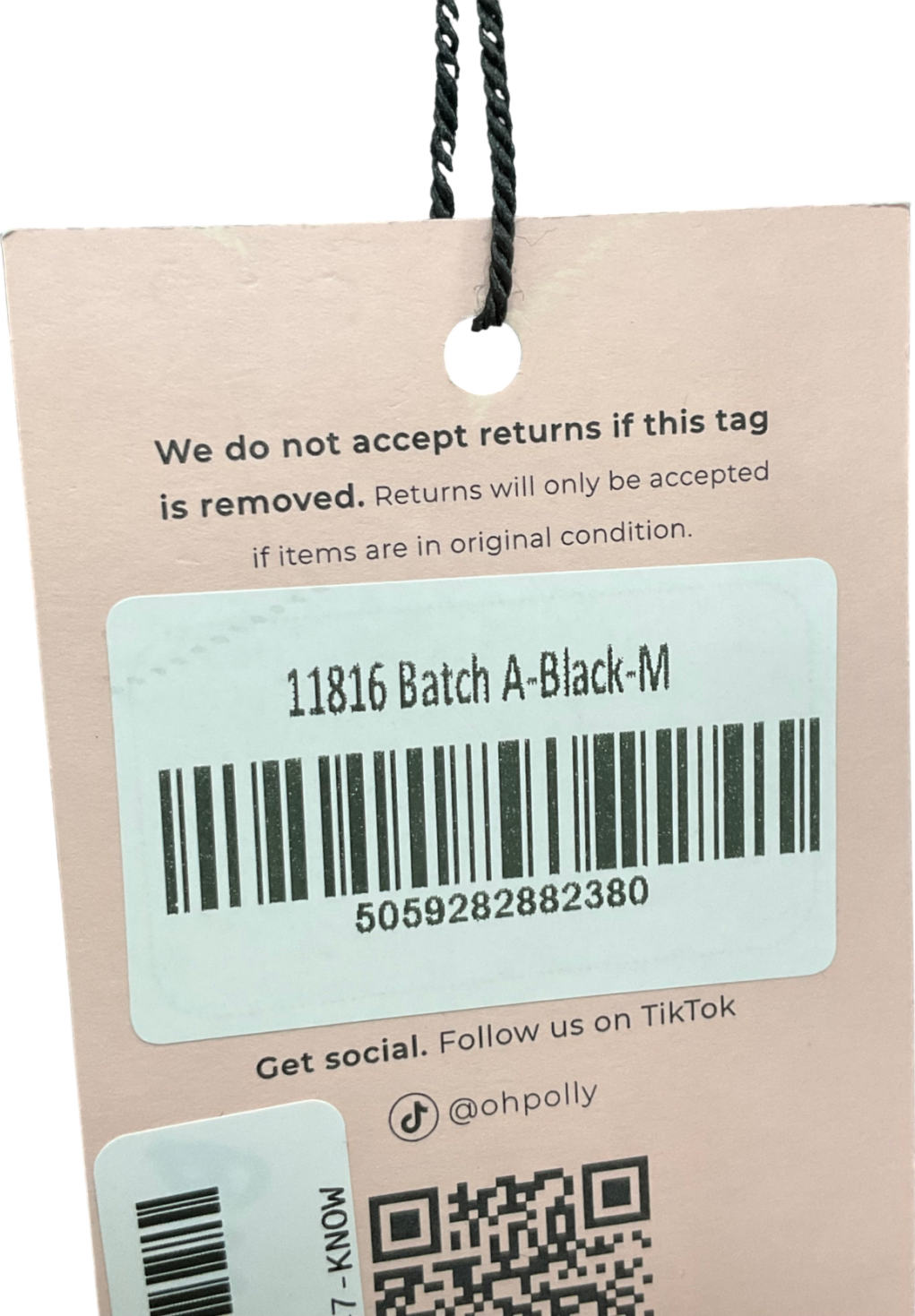 Oh Polly Black Mini Skirt UK M