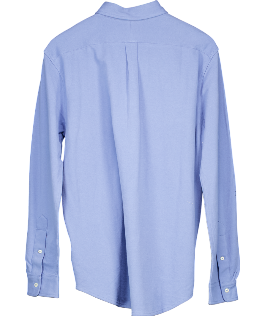 Polo Ralph Lauren Blue Long Sleeve Knit Shirt UK M