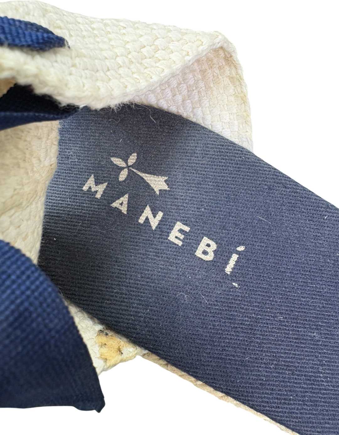 Manebi Blue Soft Suede Wedge Espadrilles Hamptons UK 8 EU 41 👠