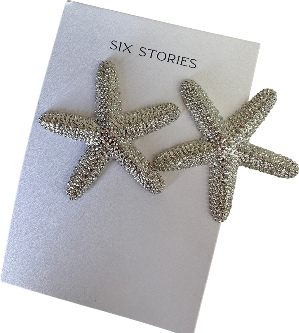 six stories Metallic Starfish Earrings