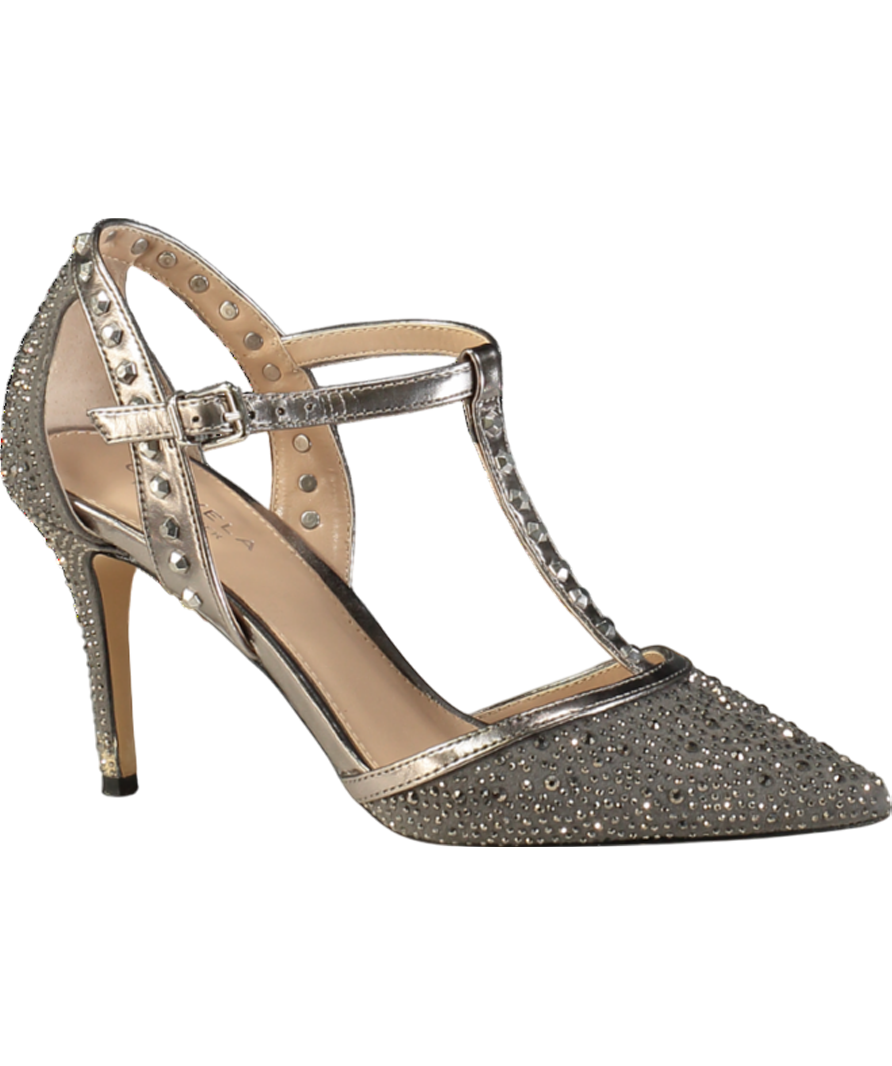 Carvela Grey Kankan Jewel Court Shoes UK 6 EU 39 👠