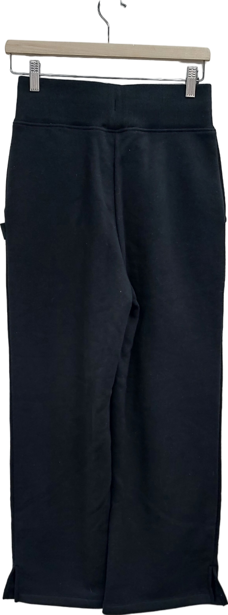 T/ALA Black Wide Leg Joggers UK S