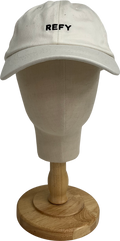 Refy White Embroidered Logo Cap One Size