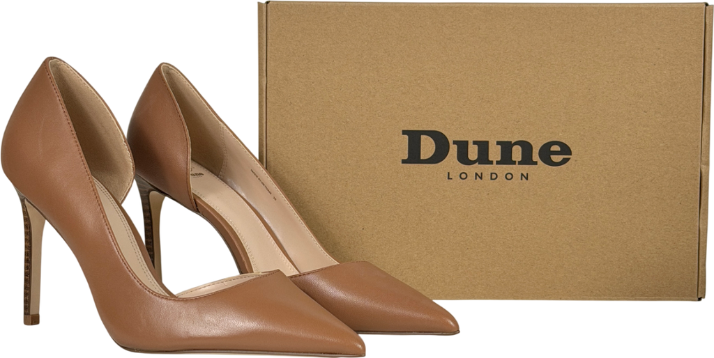 Dune Brown Chicagos High Heel Courts UK 6 EU 39 👠