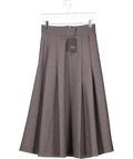 River Island Charcoal Grey Midi Skirt With Pocket UK 8